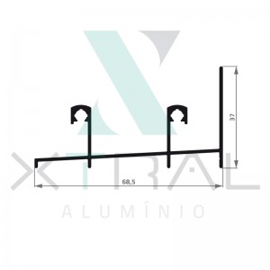 XTL-734 - (XS-228) - PESO LINEAR: 0,609kg/m