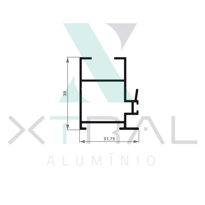 XTL-739 - (XS-056) - PESO LINEAR: 0,539kg/m