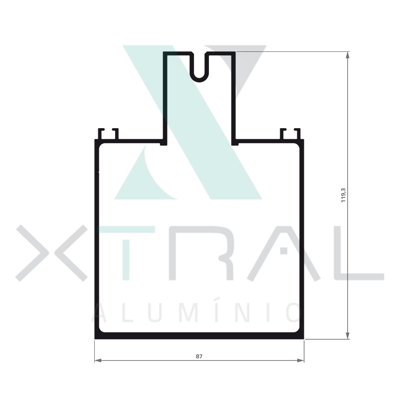XTL-741 - (XA-375) - PESO LINEAR: 2,447kg/m
