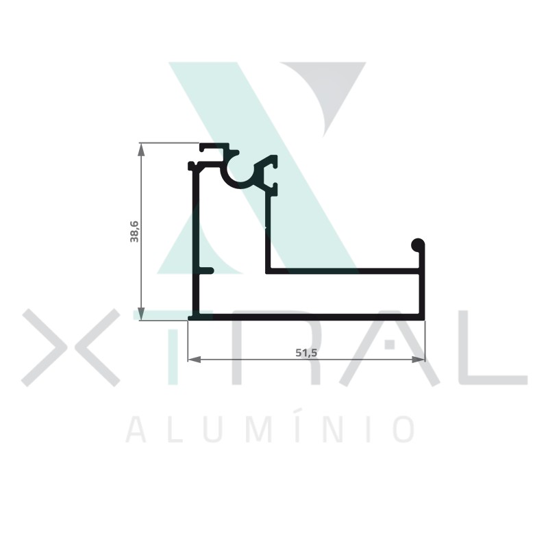 XTL-744 - (XA-230) - PESO LINEAR: 0,769kg/m