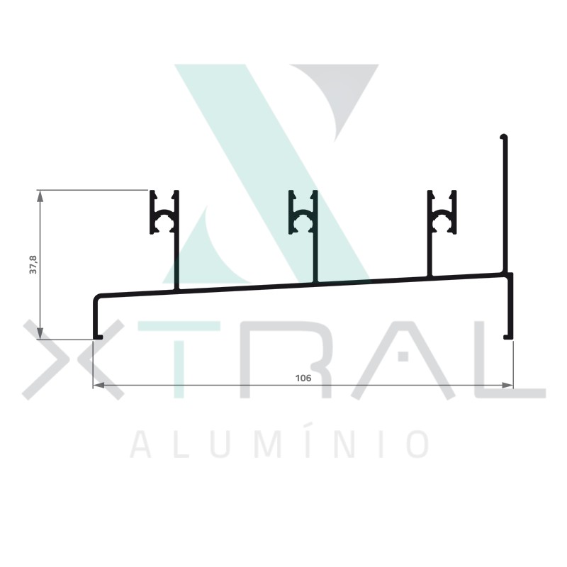 XTL-800 - (SM-304) - PESO LINEAR: 1,005kg/m