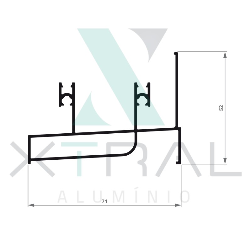 XTL-802 - (SM-310) - PESO LINEAR: 0,922kg/m