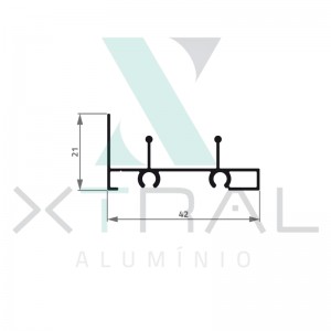 XTL-823 - (ANTIGO 296) - PESO LINEAR: 0,284kg/m