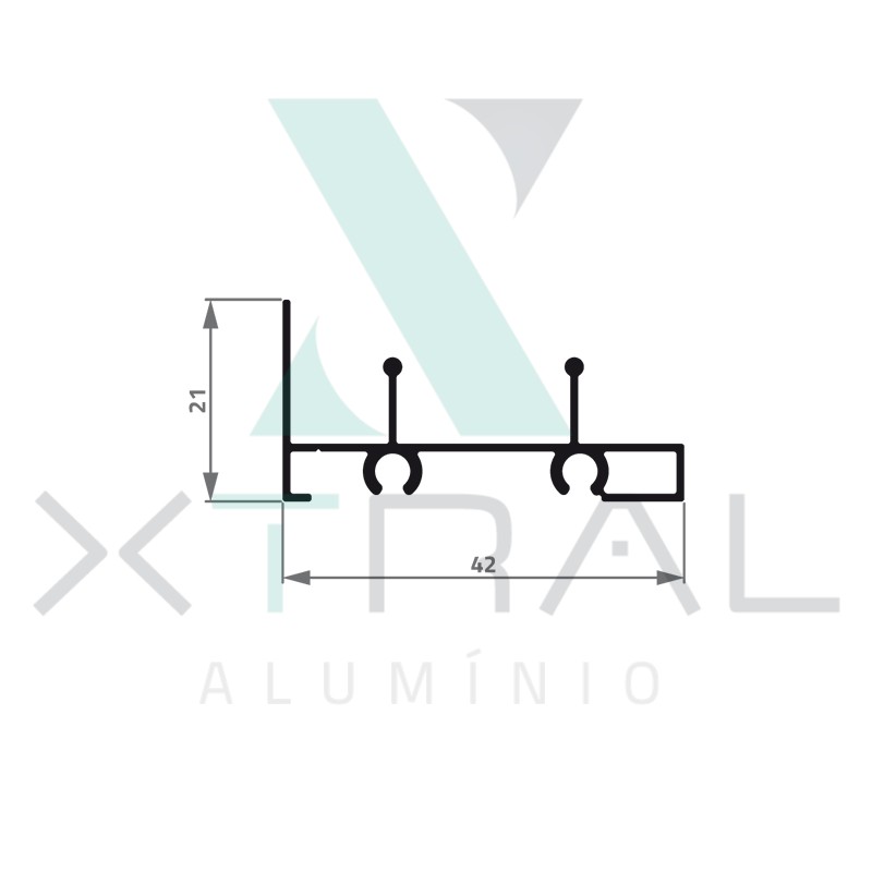 XTL-823 - (ANTIGO 296) - PESO LINEAR: 0,284kg/m