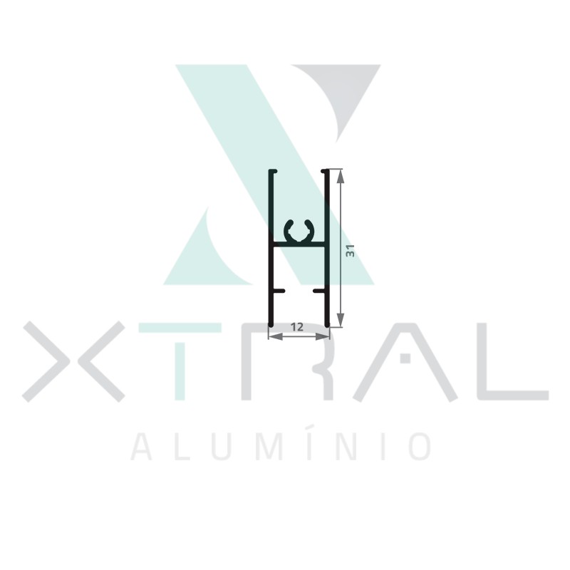 XTL-824 - (72642-SLIM L) - PESO LINEAR: 0,203kg/m