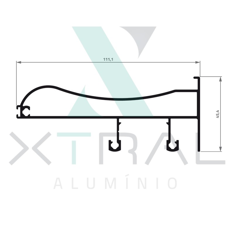 XTL-826 - (SM-325) - PESO LINEAR: 1,435kg/m