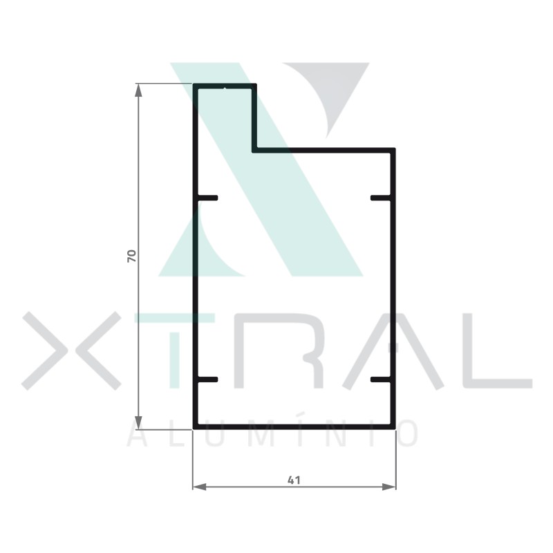 XTL-842 - (MS-001) - PESO LINEAR: 0,696kg/m