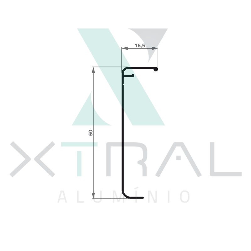 XTL-847 - (AMP-001) - PESO LINEAR: 0,217kg/m