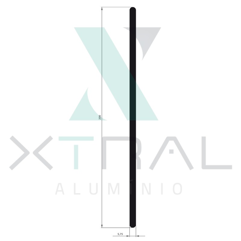 XTL-863 - (ALB0005S) - PESO LINEAR: 3,097kg/m