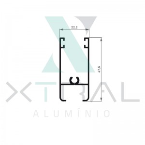 XTL-868 - (XS-186) - PESO LINEAR: 0,428kg/m