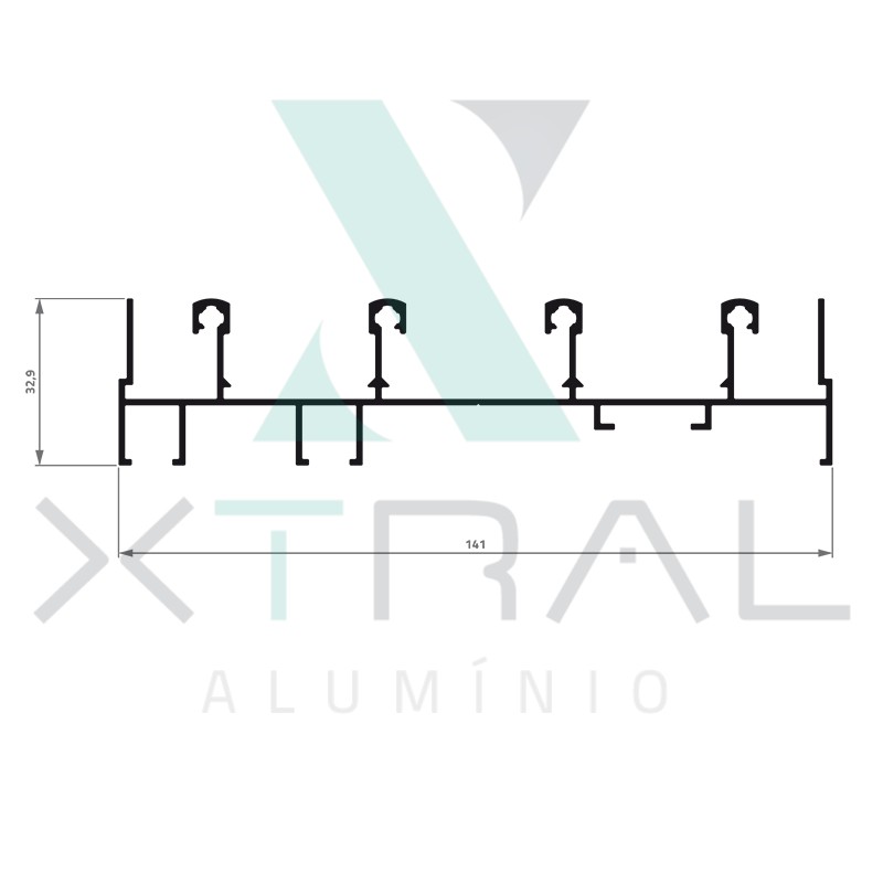 XTL-893 - (XS-121) - PESO LINEAR: 1,415kg/m