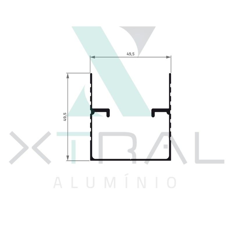 XTL-914 - (BX-109) - PESO LINEAR: 0,652kg/m