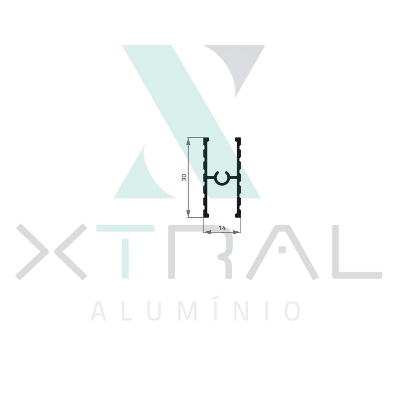 XTL-915 - (BX-105) - PESO LINEAR: 0,277kg/m