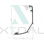 XTL-982 - (PERFIL CHASS) - PESO LINEAR: 1,188kg/m