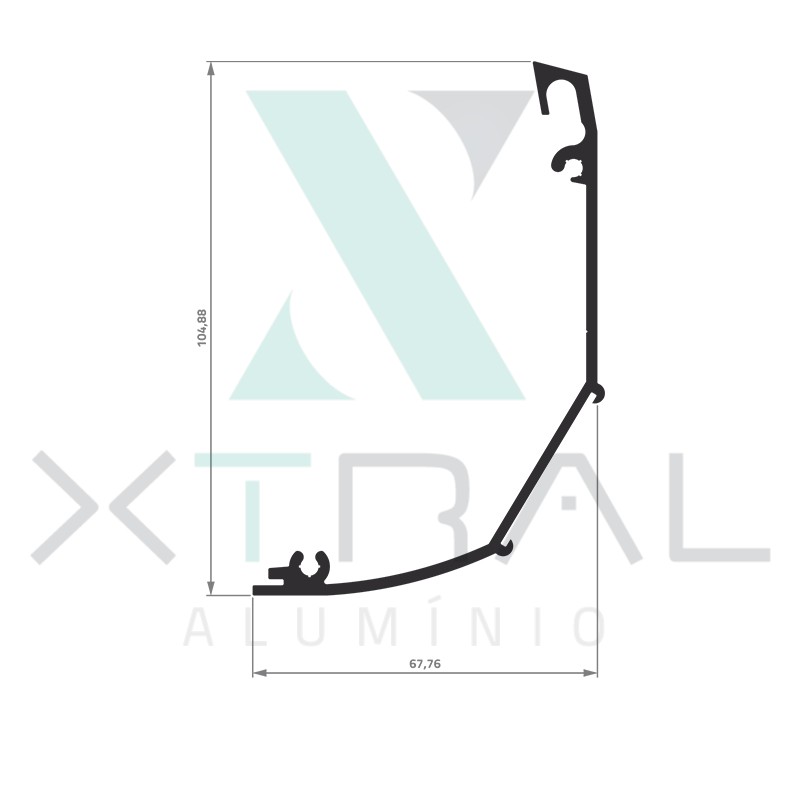 XTL-982 - (PERFIL CHASS) - PESO LINEAR: 1,188kg/m