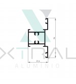XTL-1018 - (2633) - PESO LINEAR: 0,552kg/m