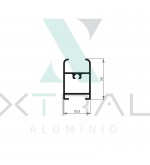 XTL-1019 - (2667) - PESO LINEAR: 0,377kg/m