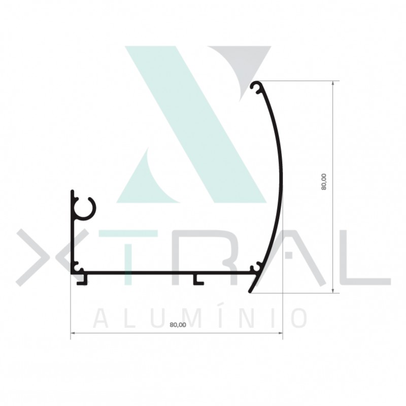 XTL-1039 - (4297) - PESO LINEAR: 0,807kg/m