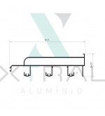 XTL-1064 - (XG-034) - PESO LINEAR: 2,149kg/m