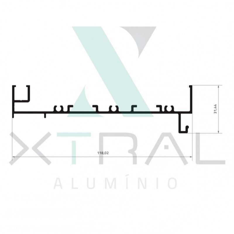 XTL-1071 - (TMN-001) - PESO LINEAR: 1,375kg/m