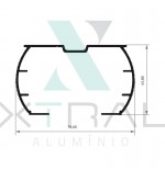 XTL-1136 - (0836) - PESO LINEAR: 0,301kg/m