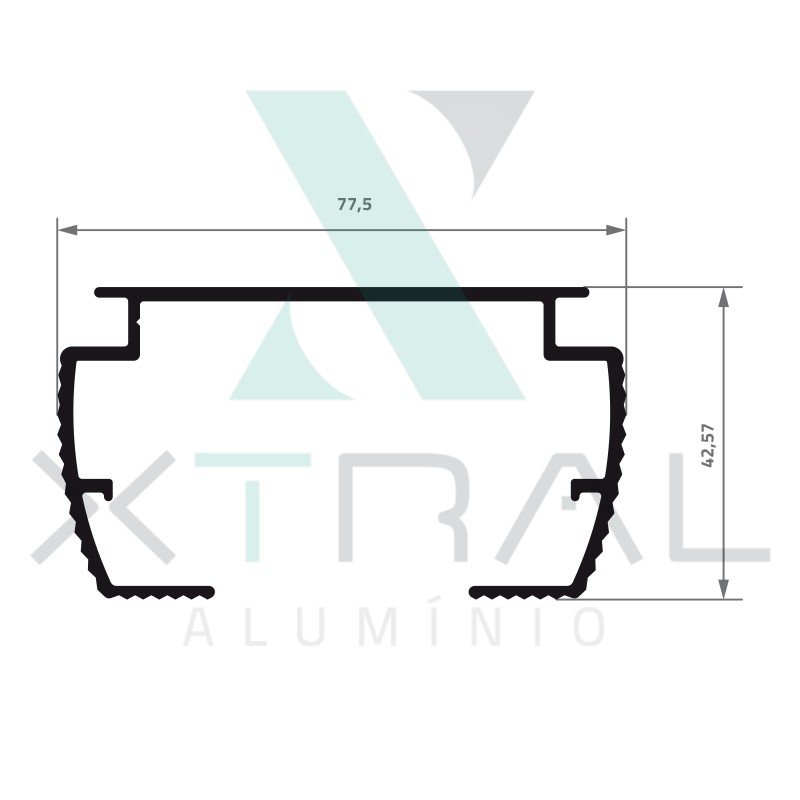 XTL-1137 - (1478) - PESO LINEAR: 0,360kg/m