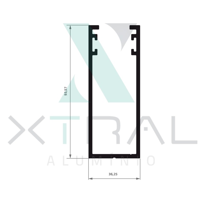 XTL-1138 - (1304) - PESO LINEAR: 0,644kg/m