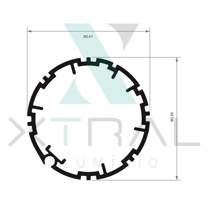 XTL-1141 - (2312) - PESO LINEAR: 0,867kg/m