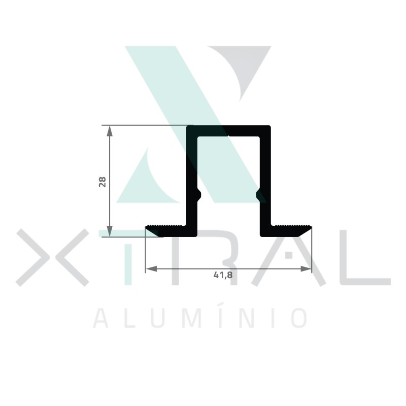 XTL-0477 - (XTL 088) - PESO LINEAR: 0,662kg/m XTL-0477 - (XTL 088) - PESO LINEAR: 0,662kg/m