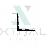 XTL-0573 - (CANTONEIRA) - PESO LINEAR: 0,721kg/m XTL-0573 - (CANTONEIRA) - PESO LINEAR: 0,721kg/m