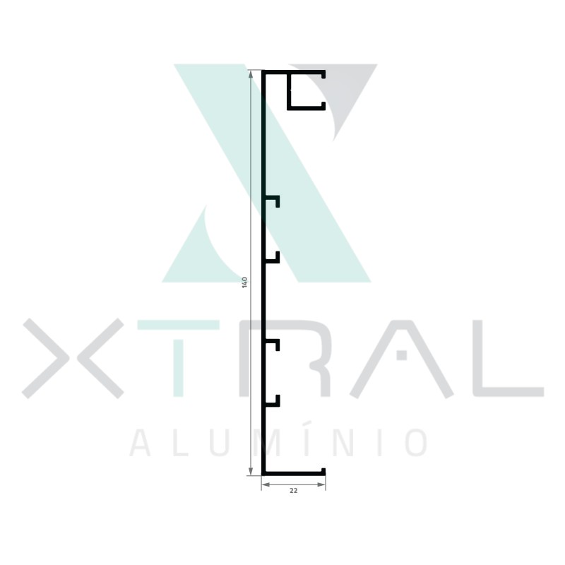 XTL-1041 - (MN-003) - PESO LINEAR: 0,971kg/m