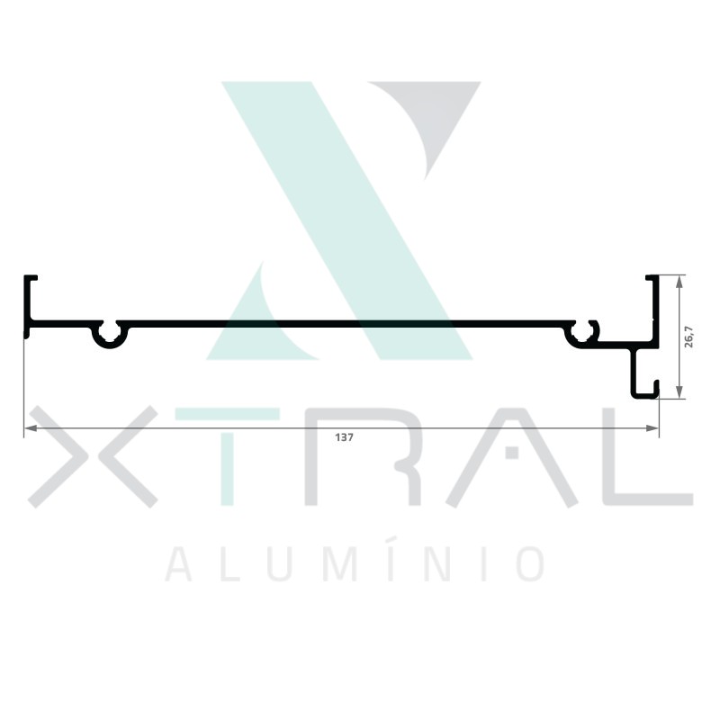 XTL-1424 - (MN 010) - PESO LINEAR: 1,473kg/m