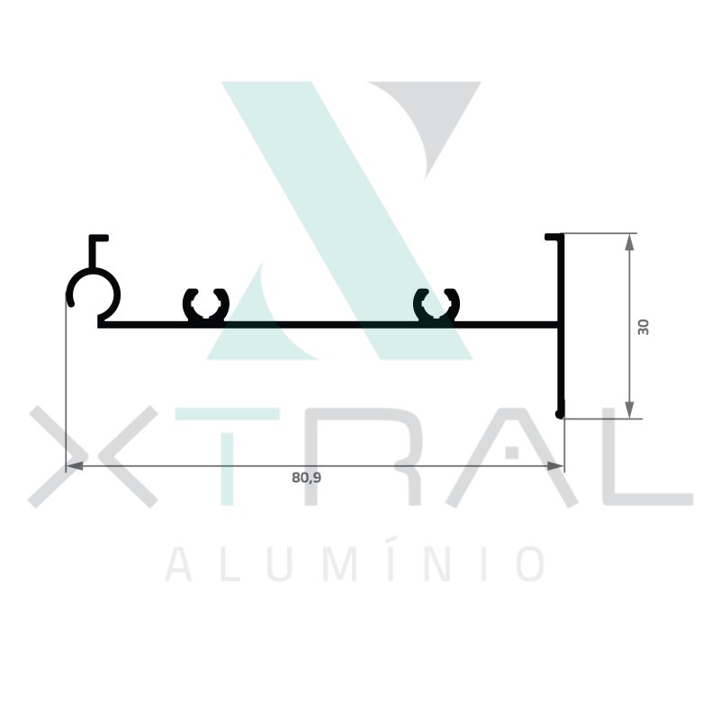 XTL-178 - PESO LINEAR: 0,483kg/m