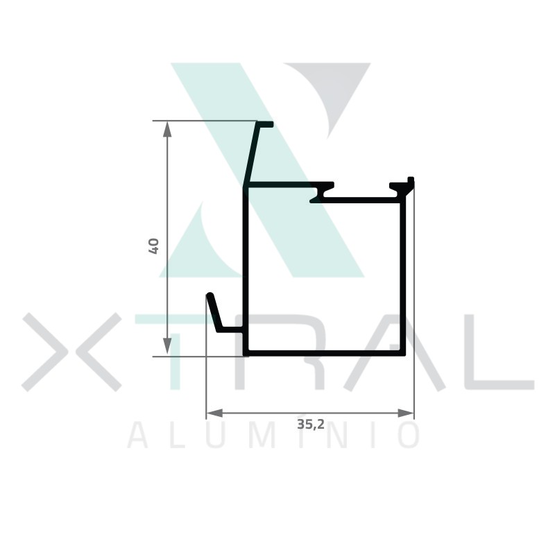 XTL-179 - PESO LINEAR: 0,409kg/m