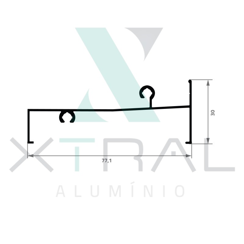 XTL-302 - PESO LINEAR: 0,464kg/m XTL-302 - PESO LINEAR: 0,464kg/m
