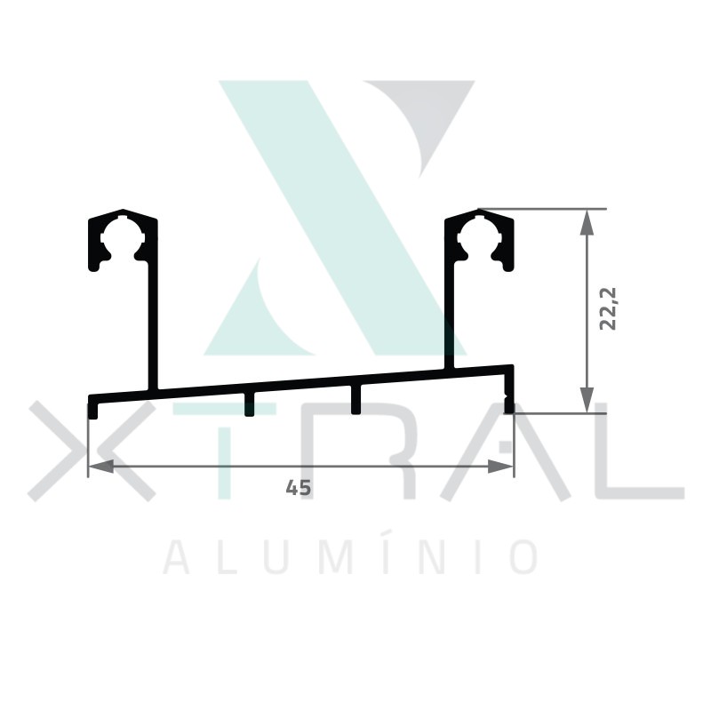 XTL-313 - PESO LINEAR: 0,365kg/m