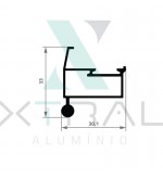 XTL-344 - PESO LINEAR: 0,374kg/m