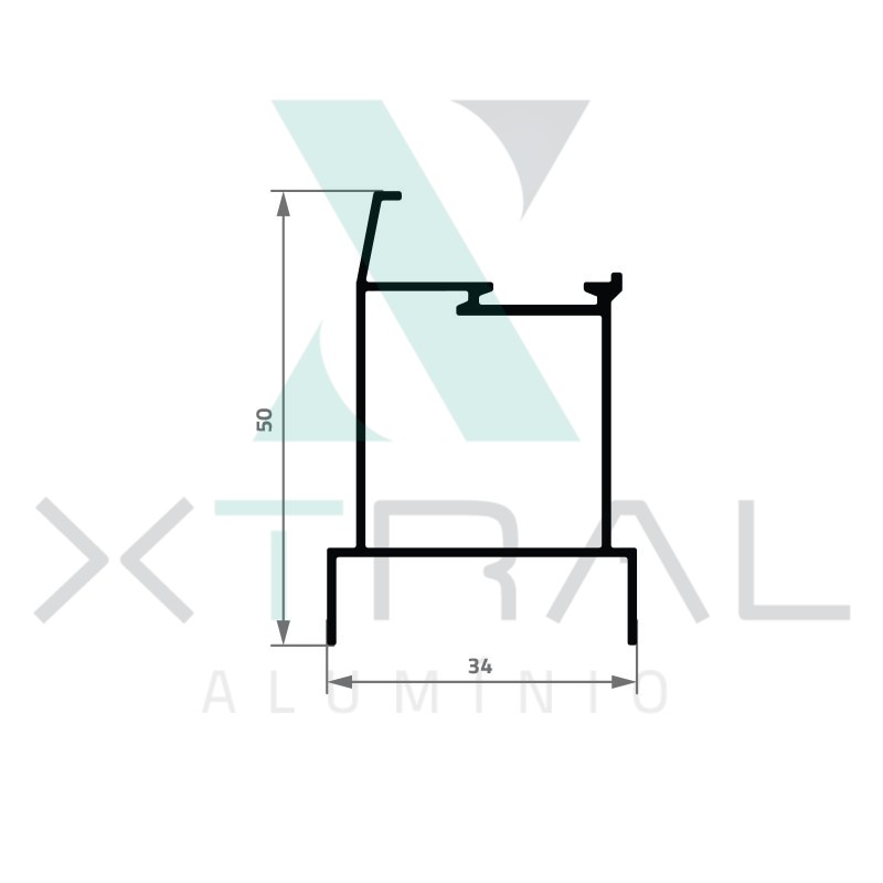 XTL-346 - PESO LINEAR: 0,441kg/m