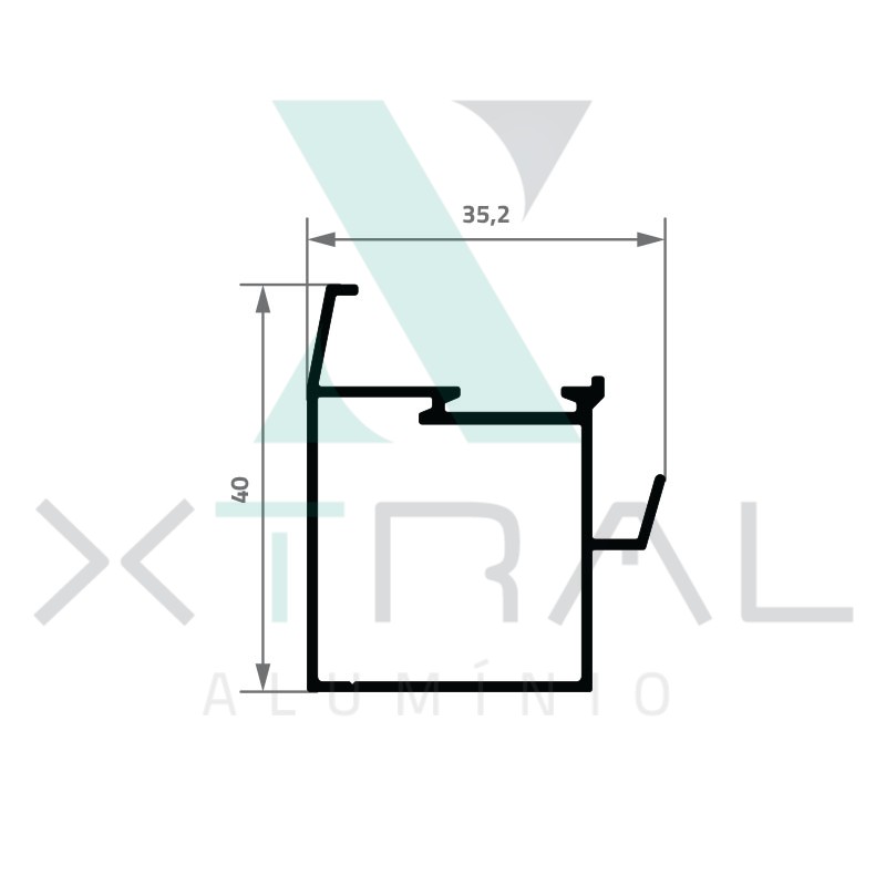 XTL-092 - PESO LINEAR: 0,412kg/m XTL-092 - PESO LINEAR: 0,412kg/m