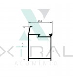 XTL-095 - PESO LINEAR: 0,392kg/m XTL-095 - PESO LINEAR: 0,392kg/m