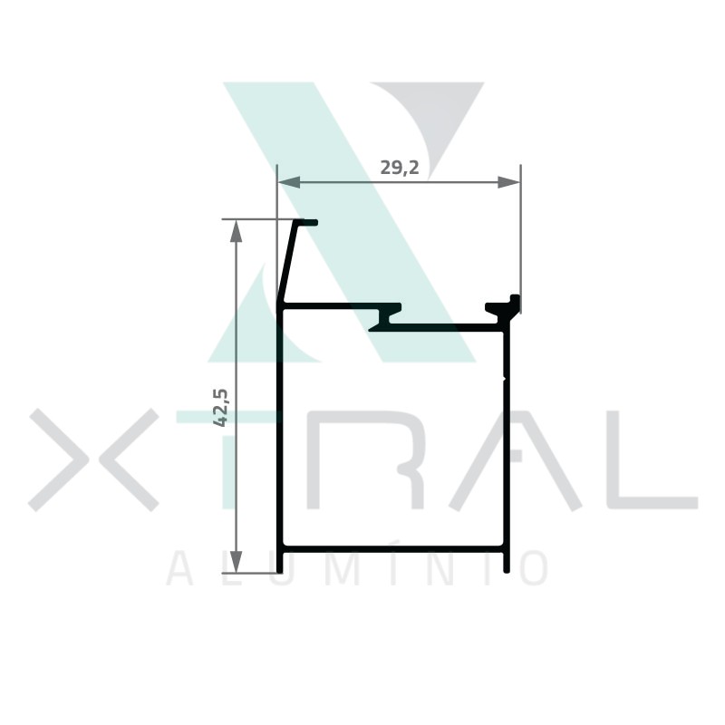XTL-095L - PESO LINEAR: 0,324kg/m XTL-095L - PESO LINEAR: 0,324kg/m