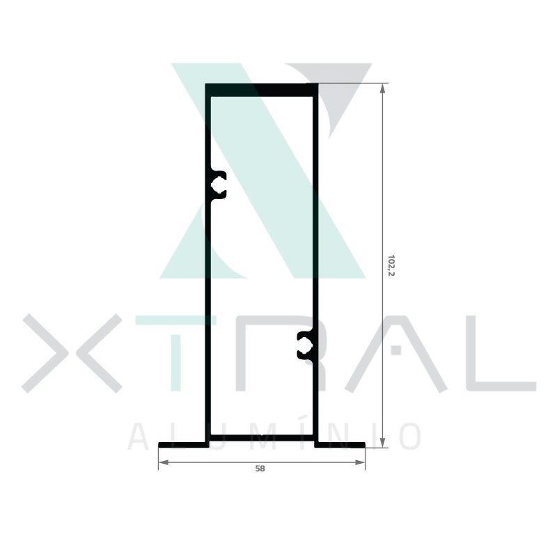 XTL-1203 - (LG-176) - PESO LINEAR: 1,531kg/m