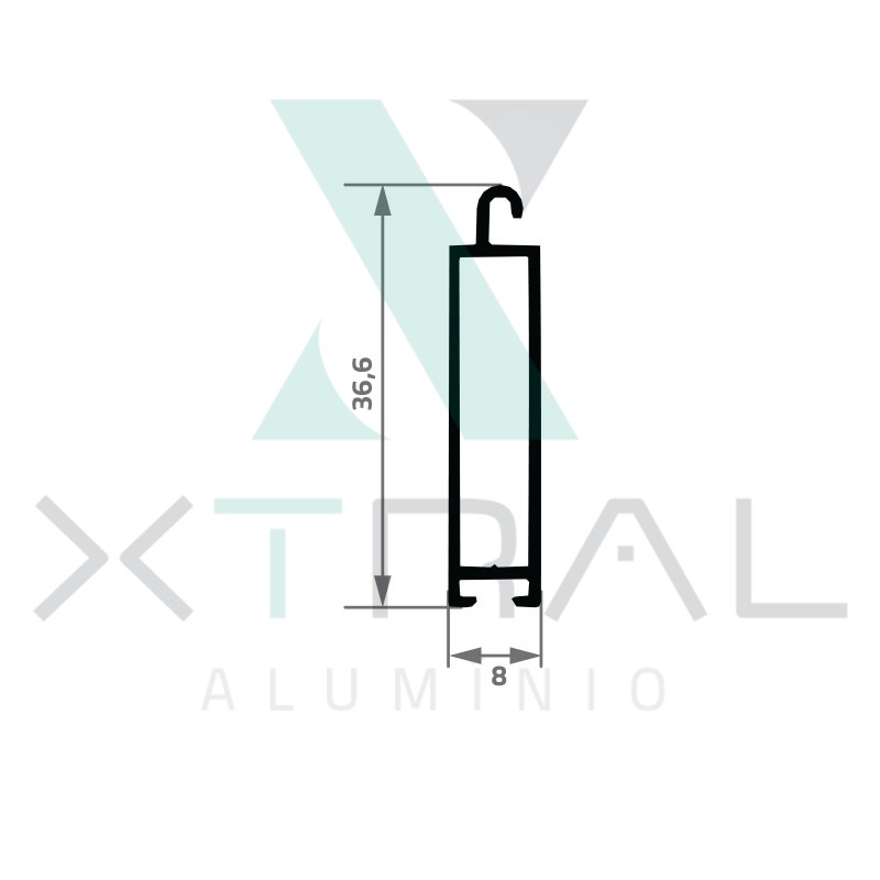 XTL-1497 - (VZ 054) - PESO LINEAR: 0,234kg/m