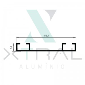XTL-1434 - (LON04) - PESO LINEAR: 0,32kg/m