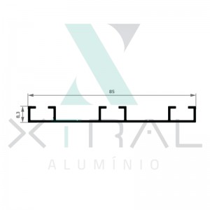 XTL-1436 - (LON07) - PESO LINEAR: 0,469kg/m