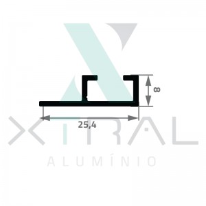 XTL-1574 - (LONART) - PESO LINEAR: 0,166kg/m