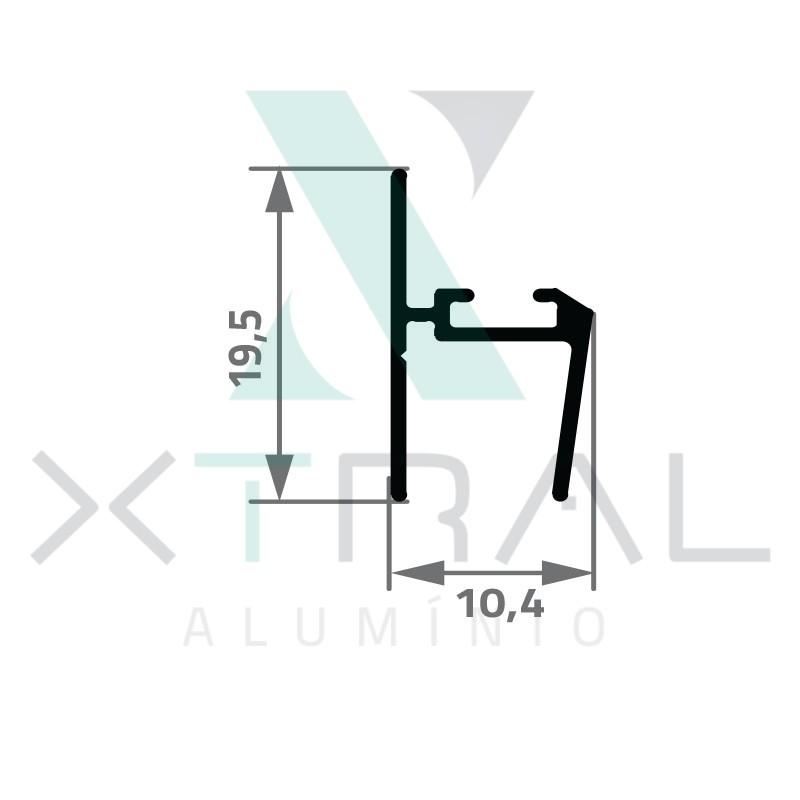 XTL-974 - PESO LINEAR: 0,102kg/m