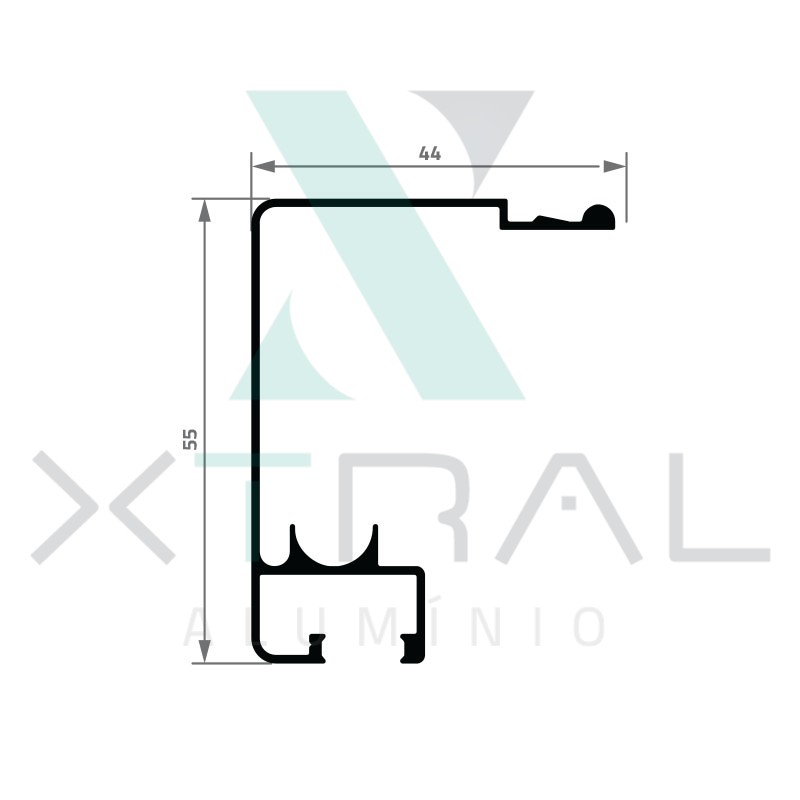 XTL-1463 - (AL-049L) - PESO LINEAR: 0,464kg/m