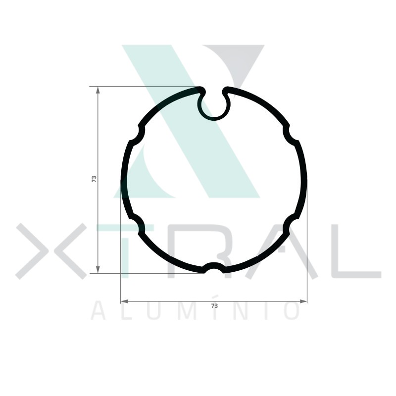 XTL-1413 - (TUBO -73X2.5) - PESO LINEAR: 1,607kg/m