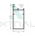 XTL-1202 - PESO LINEAR: 0,497kg/m XTL-1202 - PESO LINEAR: 0,497kg/m